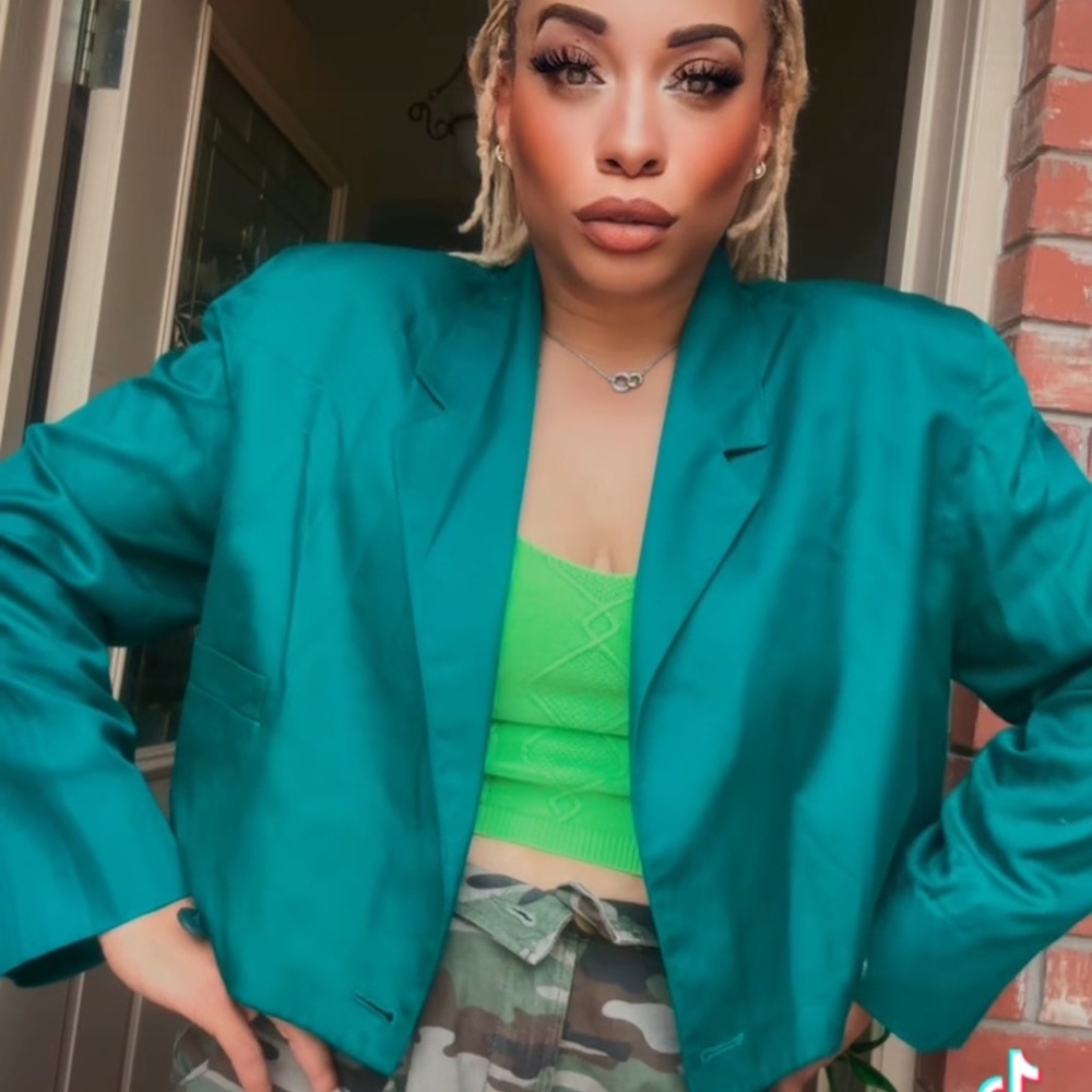 Ellen Tracy Teal Blazer